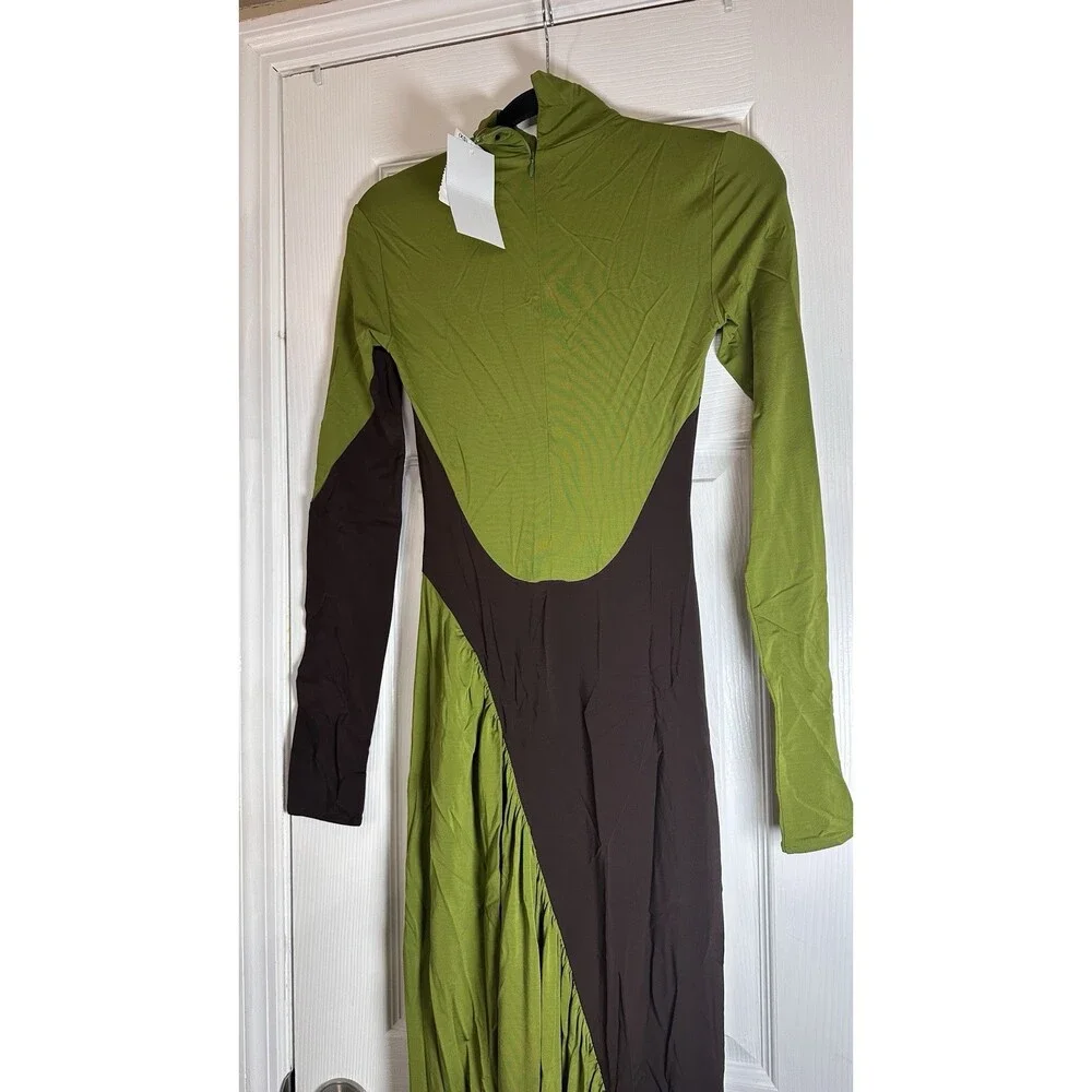 NWT Helsa Abstraction Color Jersey Dress $498 Size XS - Picture 11 of 11